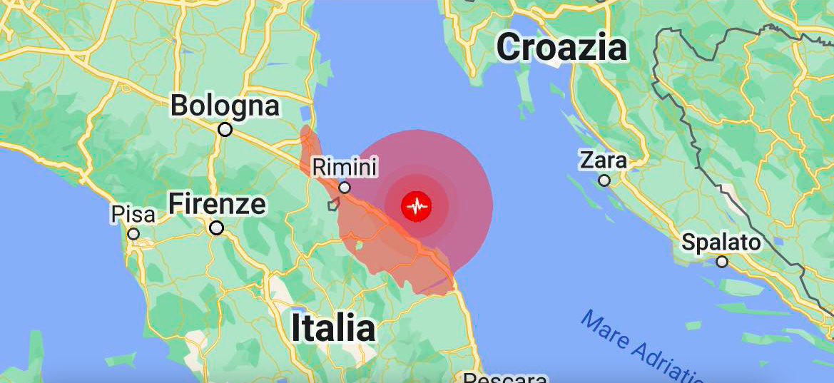 Immagine per Terremoto nelle Marche di magnitudo 5.7, scossa sentita fino a Gorizia